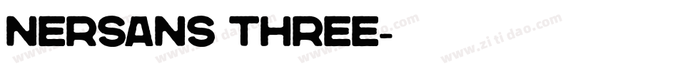 Nersans Three字体转换